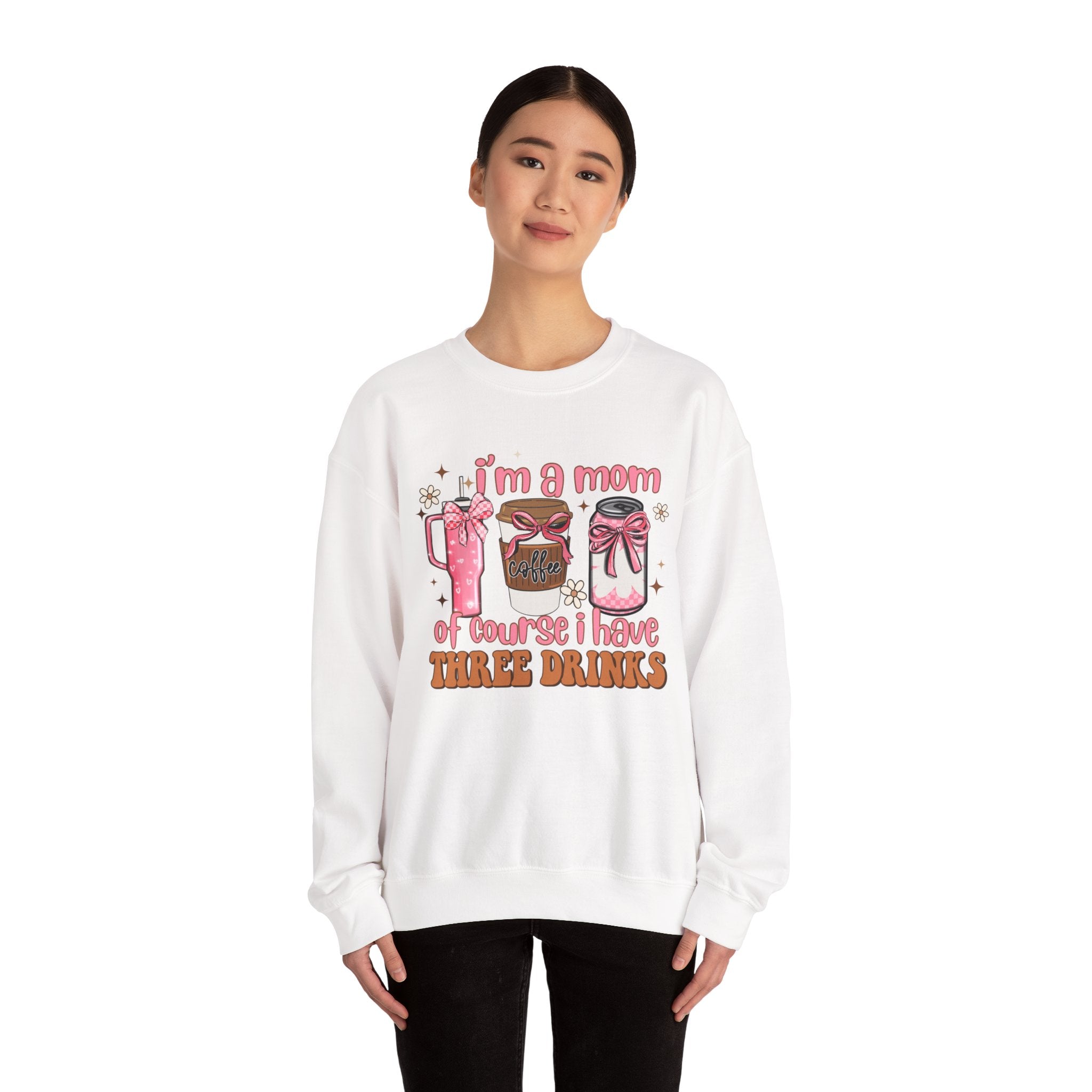 Funny Mom Sweatshirt, Cozy Gift for Coffee Lovers