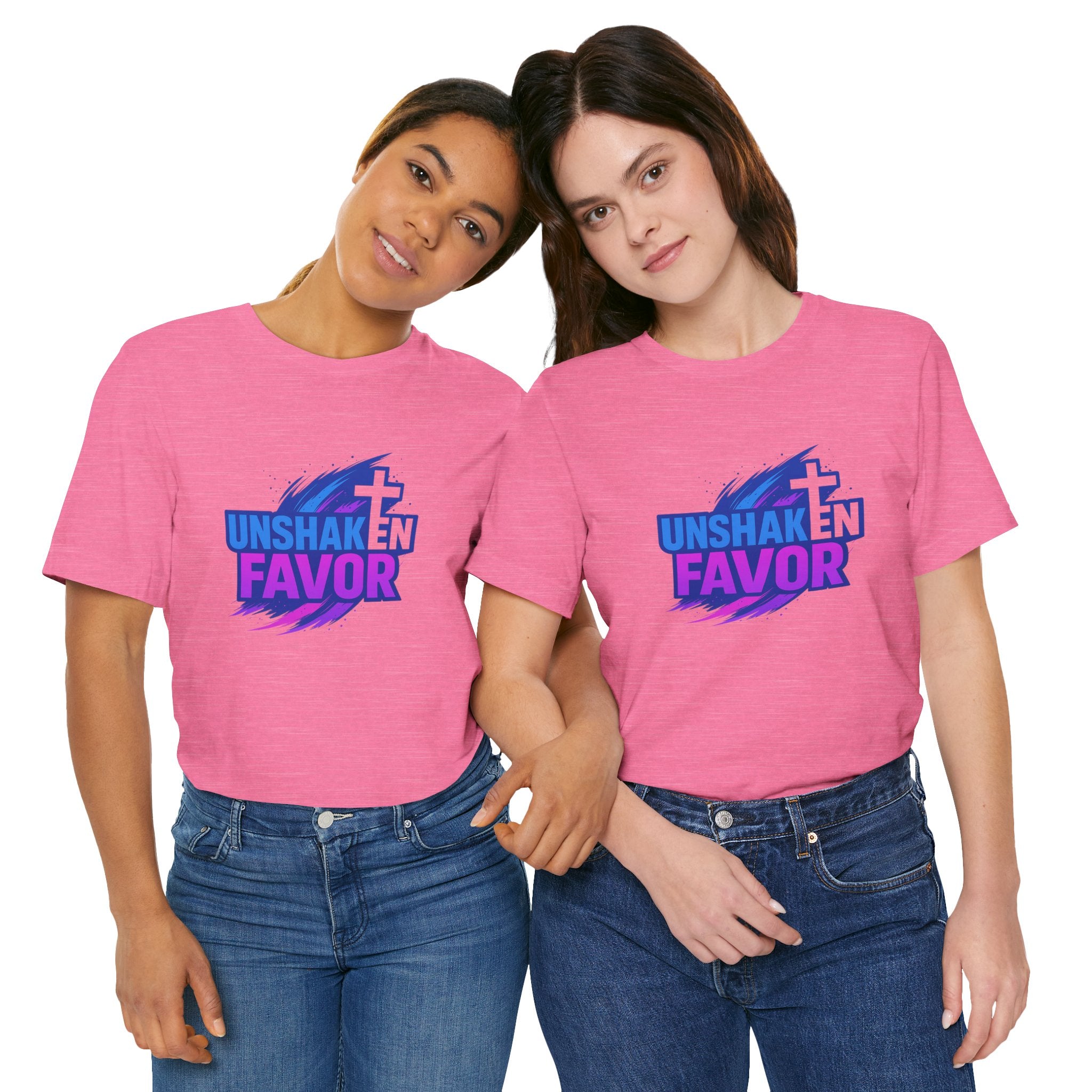 Unshaken Favor Christian Tee — Faith-Based Inspirational Shirt
