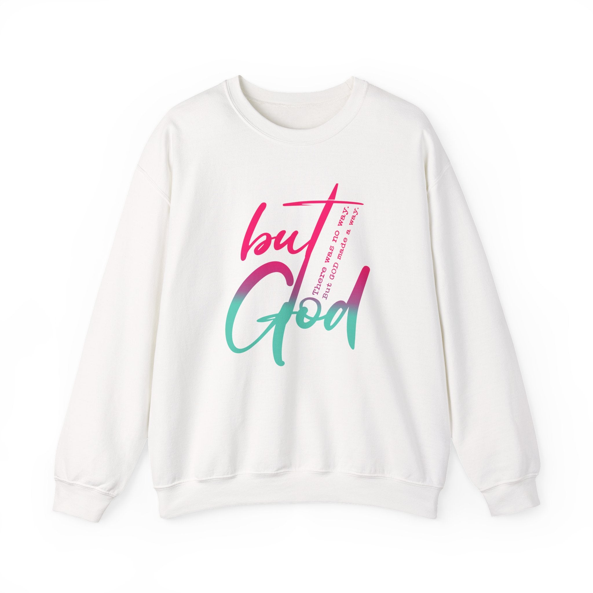 Religious Sweatshirt, Christian Top, Inspirational Jumper, Spiritual Clothing, Bible Verse Apparel, Faith Crewneck, Religious Gift Idea, but