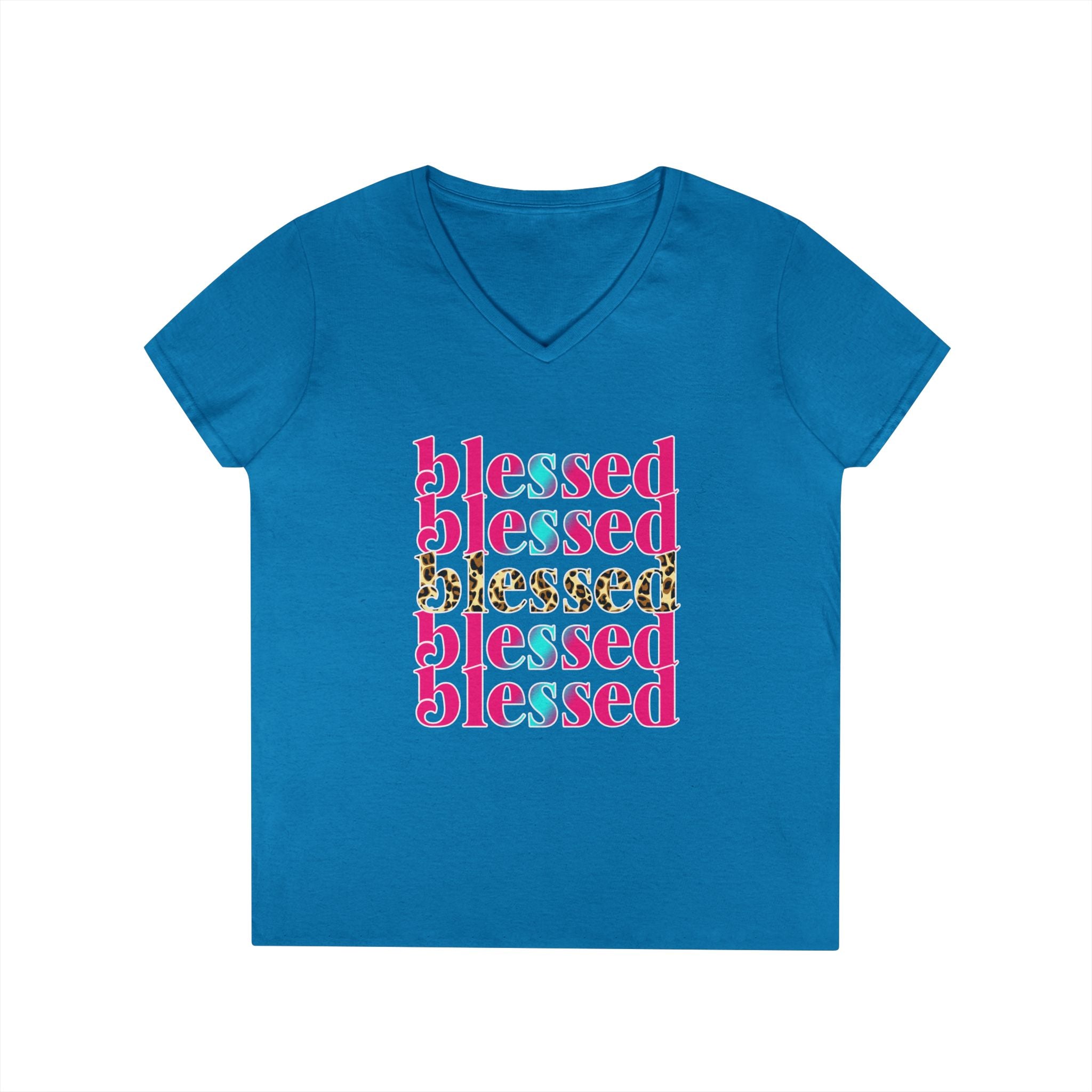 Blessed Ladies' V-Neck T-Shirt