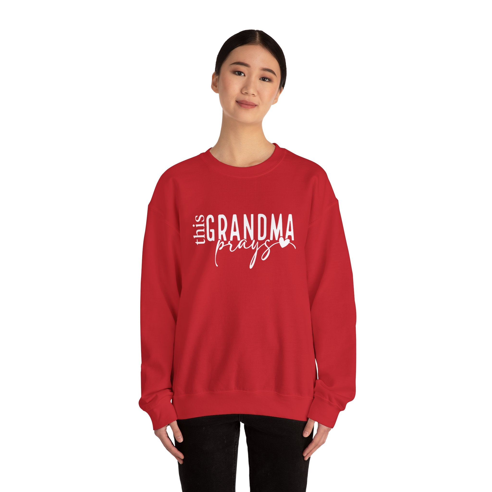 Grandma Prays Sweatshirt, Christian Apparel