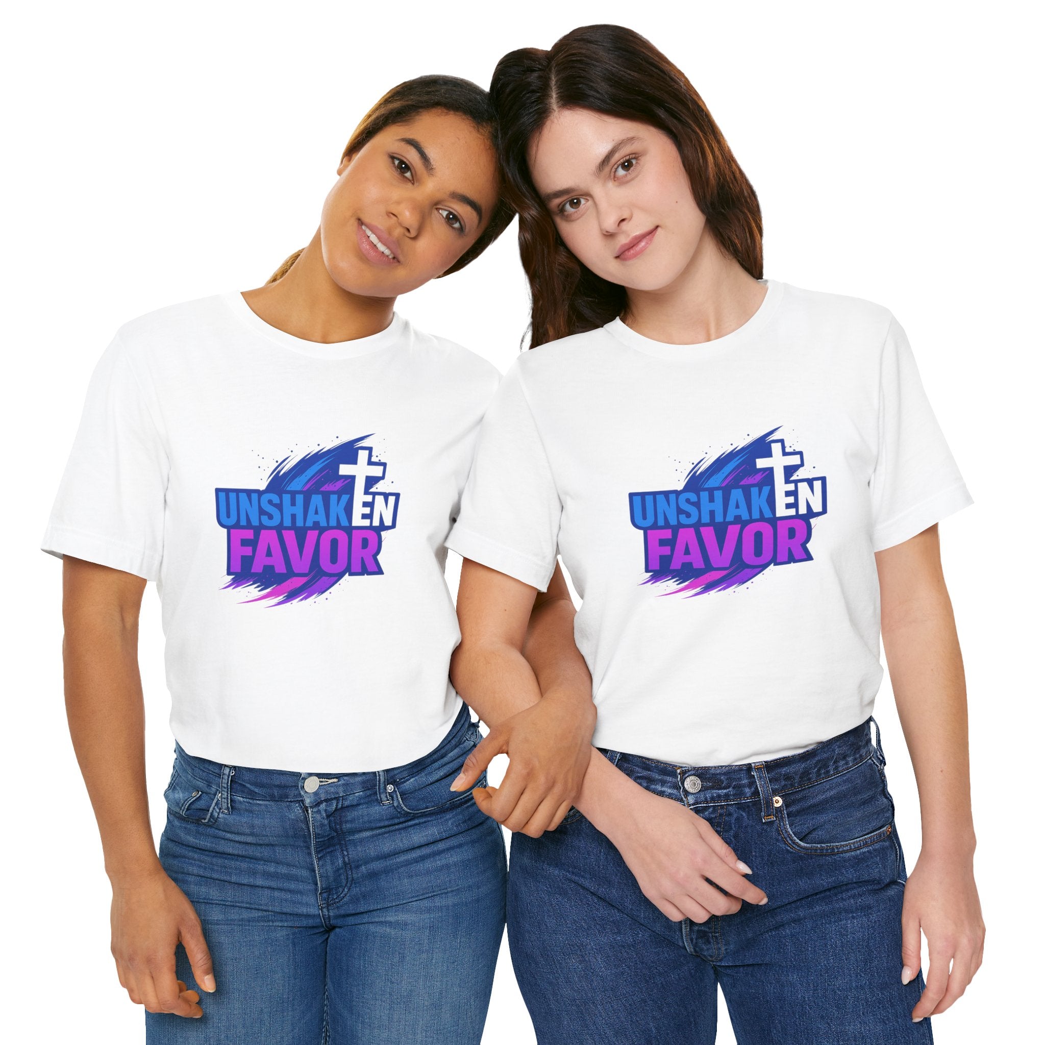 Unshaken Favor Christian Tee — Faith-Based Inspirational Shirt