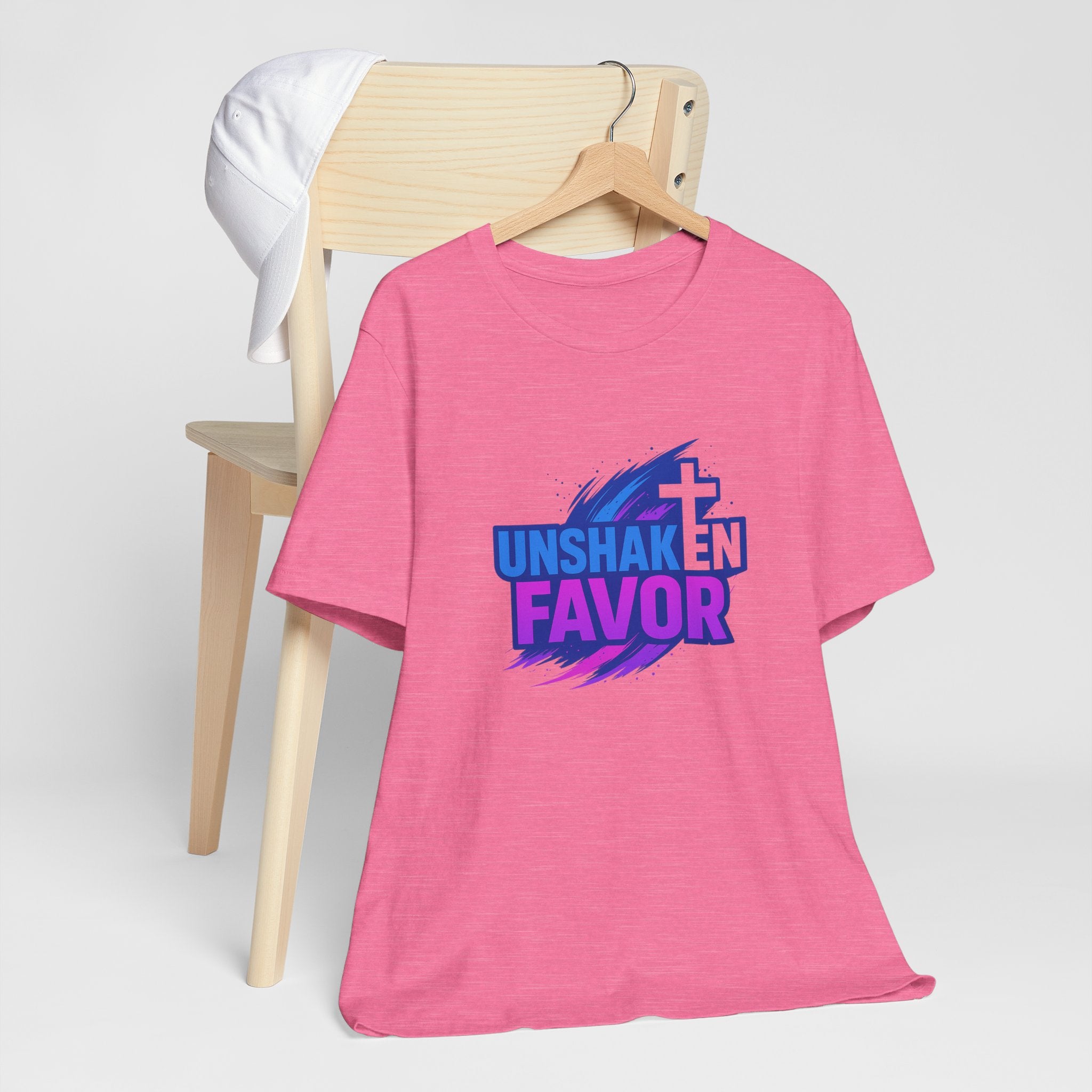 Unshaken Favor Christian Tee — Faith-Based Inspirational Shirt