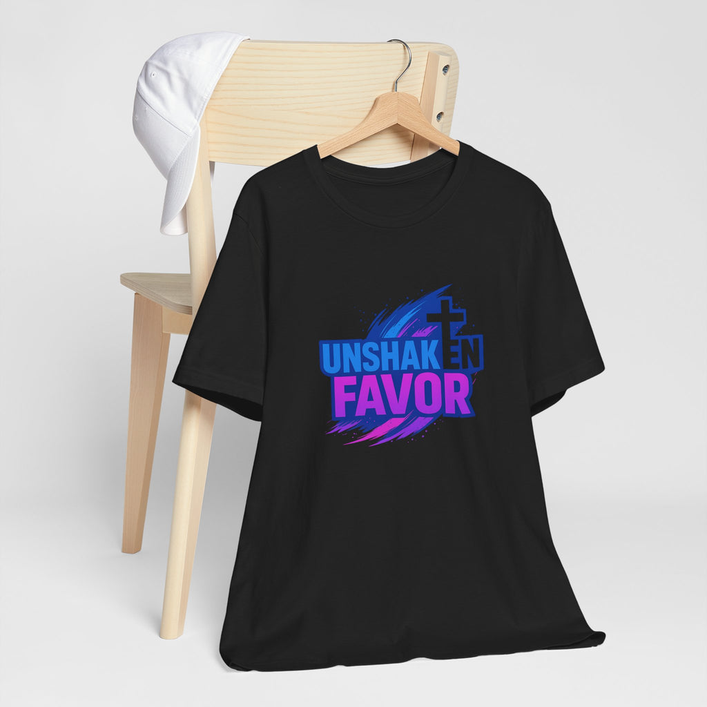 Unshaken Favor Christian Tee — Faith-Based Inspirational Shirt