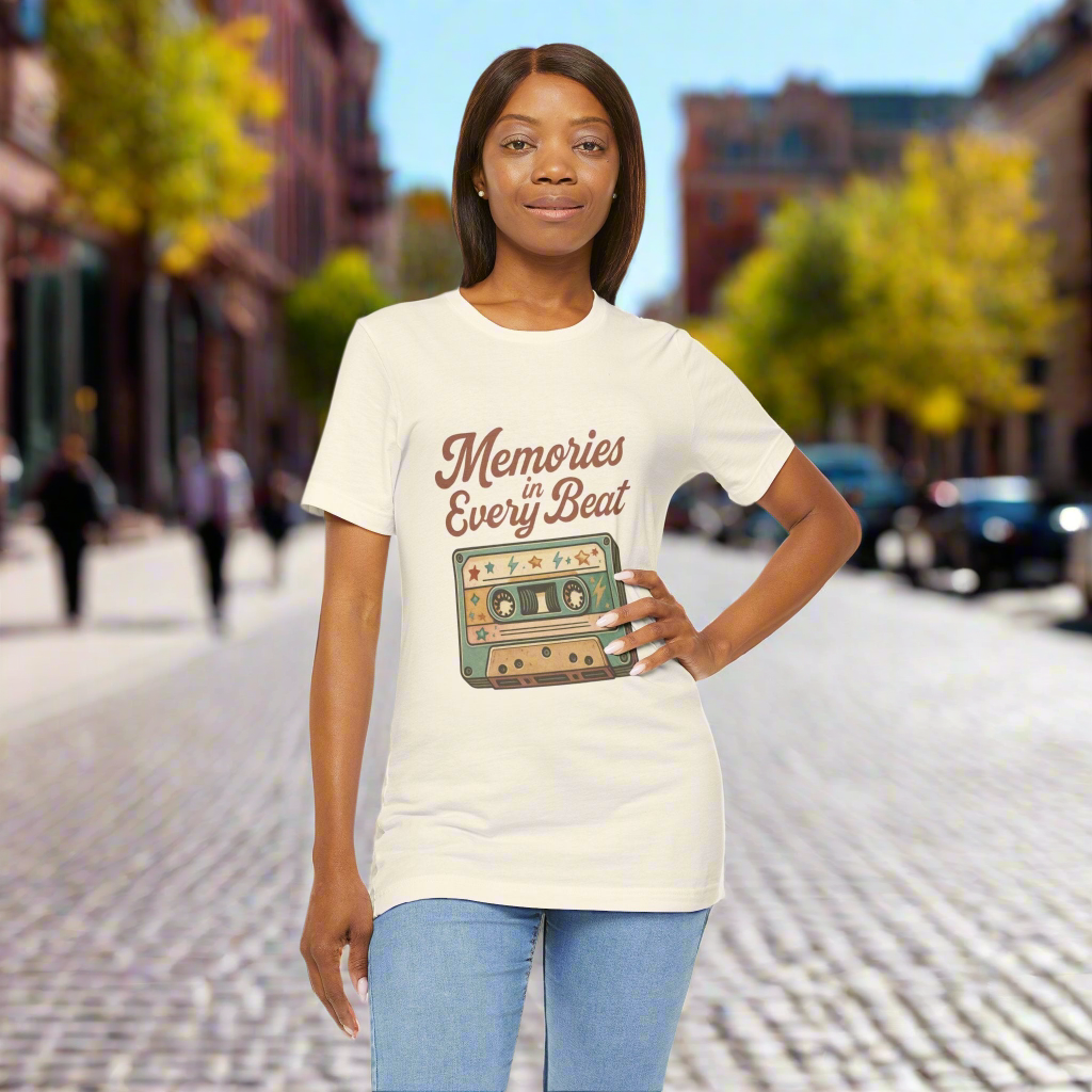T-Shirt Memories in Every Beat Unisex Jersey Short Sleeve Tee